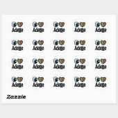 I Heart (Love) Adelle Ronde Sticker (Vel)