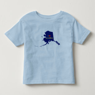 I Heart (Love) Alaska Kinder Shirts