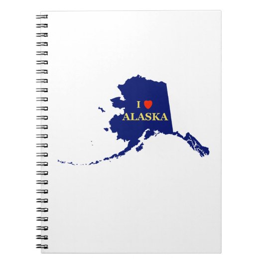 I Heart (Love) Alaska Notitieboek (Voorkant)