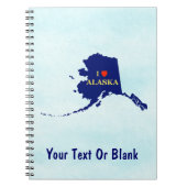 I Heart (Love) Alaska Notitieboek (Voorkant)