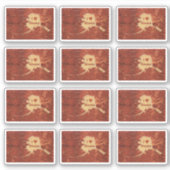 I Heart (Love) Alaska on Inner Birch Bark Sticker (Voorkant)