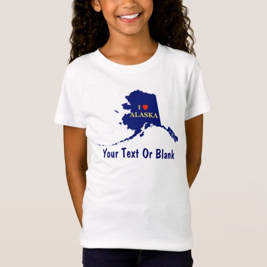 I Heart (Love) Alaska T-shirt (Voorkant)