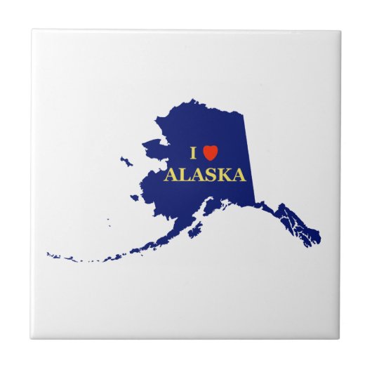 I Heart (Love) Alaska Tegeltje (Voorkant)
