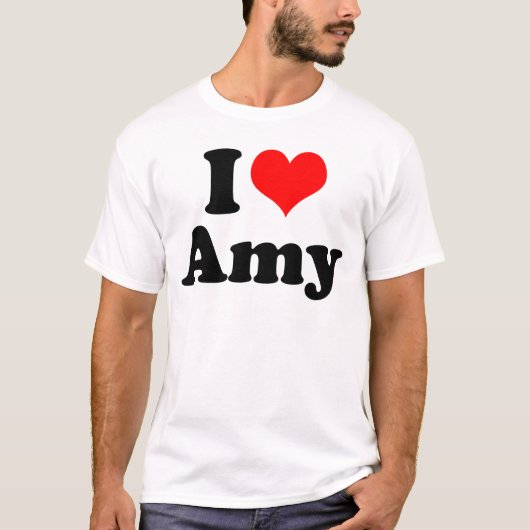 I Heart/Love Amy T-shirt (Voorkant)