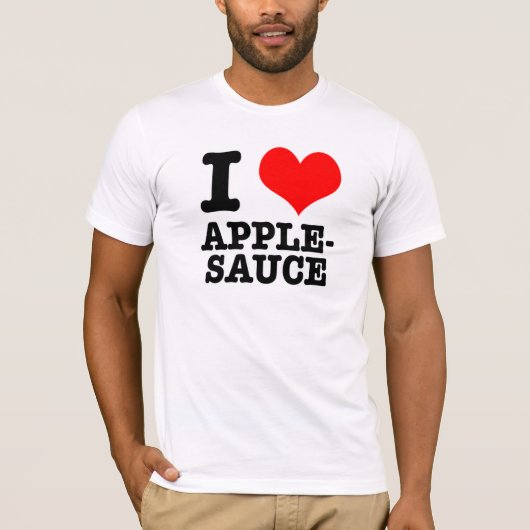 I HEART (LOVE) APPLESAUCE T-SHIRT (Voorkant)