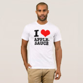 I HEART (LOVE) APPLESAUCE T-SHIRT (Voorkant volledig)