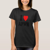 I Heart (Love) APWH Advanced Placement World Histo T-shirt (Voorkant)