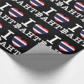 I Heart (Love) Baht Cadeaupapier (Hoek)