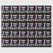 I Heart (Love) Baht Cadeaupapier (Vlak)