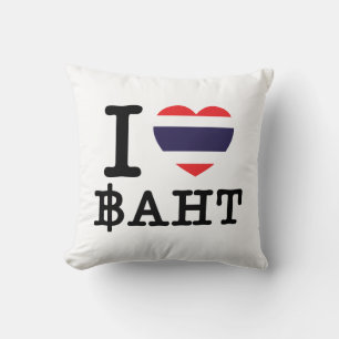 I Heart (Love) Baht Kussen