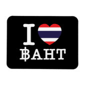 I Heart (Love) Baht Magneet (Horizontaal)