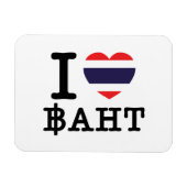 I Heart (Love) Baht Magneet (Horizontaal)