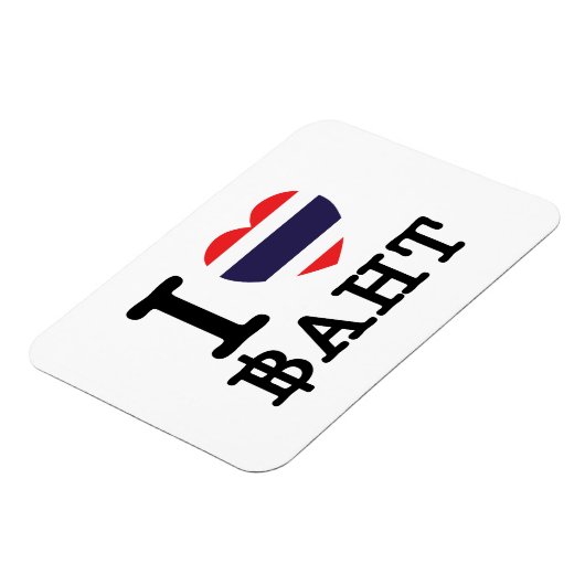 I Heart (Love) Baht Magneet (Linkerzijde)