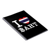 I Heart (Love) Baht Notitieboek (Rechterzijde)