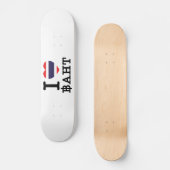 I Heart (Love) Baht Persoonlijk Skateboard (Voorkant)