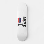 I Heart (Love) Baht Persoonlijk Skateboard (Voorkant)