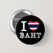 I Heart (Love) Baht Ronde Button 5,7 Cm (Voorkant /achterkant)