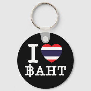 I Heart (Love) Baht Sleutelhanger
