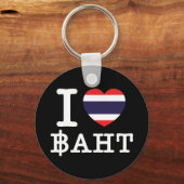 I Heart (Love) Baht Sleutelhanger (Voorkant)