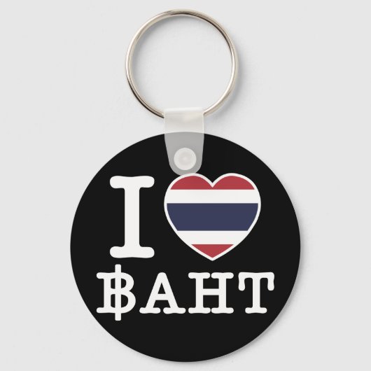I Heart (Love) Baht Sleutelhanger (Voorkant)
