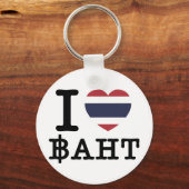 I Heart (Love) Baht Sleutelhanger (Voorkant)