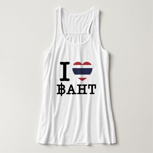 I Heart (Love) Baht Tanktop (Design voorkant)
