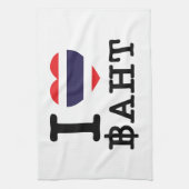 I Heart (Love) Baht Theedoek (Verticaal)