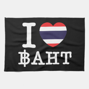 I Heart (Love) Baht Theedoek