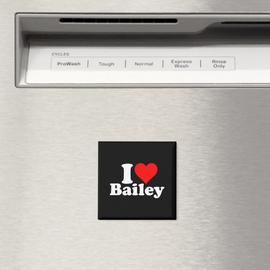 I Heart Love Bailey  Magneet (Insitu (Vaatwasser))