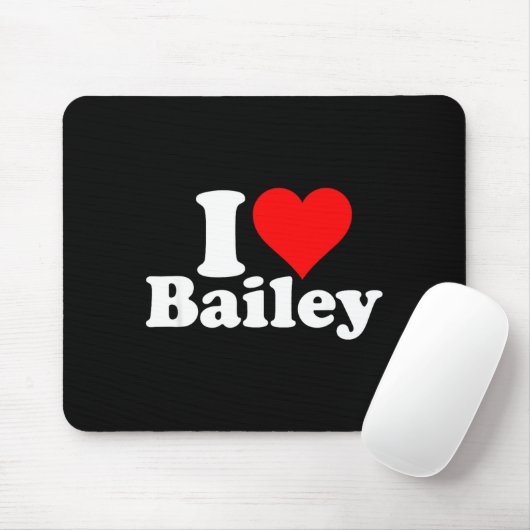 I Heart Love Bailey  Muismat (Met muis)