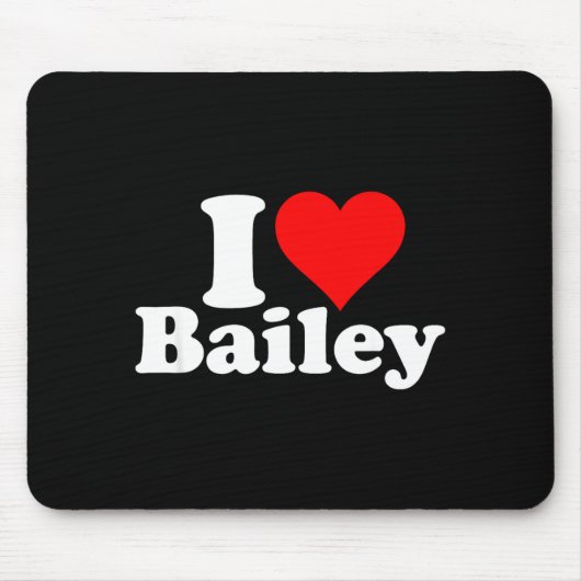 I Heart Love Bailey  Muismat (Voorkant)