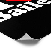 I Heart Love Bailey  Poster (Hoek)