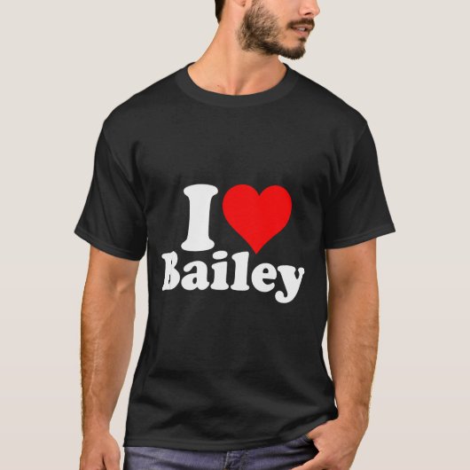 I Heart Love Bailey  T-shirt (Voorkant)