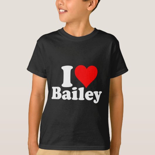 I Heart Love Bailey T-shirt (Voorkant)