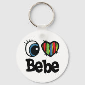 I Heart (Love Bebe) Sleutelhanger (Voorkant)