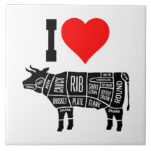 I Heart Love Beef Butcher Chef Cook
