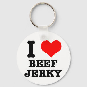 I HEART (LOVE) beef jerky Sleutelhanger