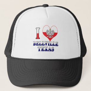 I Heart Love Bellville Texas Trucker Pet