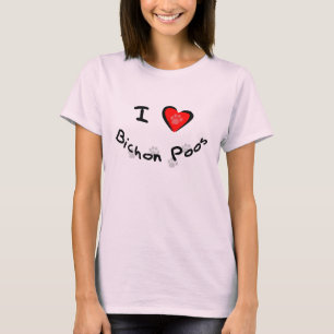 I Heart - Love Bichon Poos T-shirt