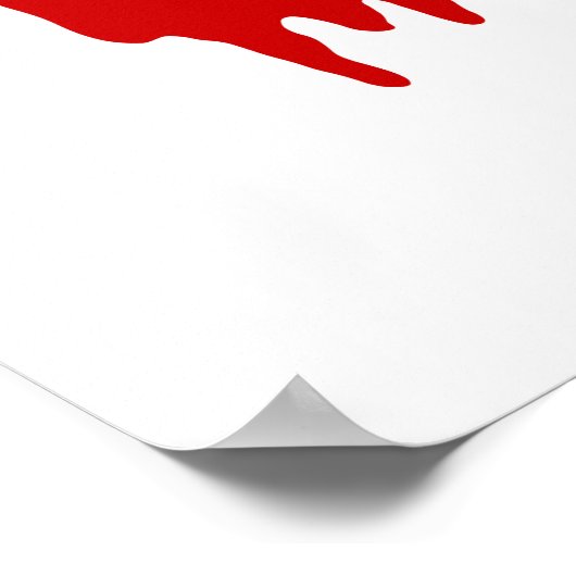 I HEART [LOVE] BLOEDPOSTER POSTER (Hoek)