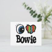 I Heart (Love) Bowie Briefkaart (Staand voorkant)