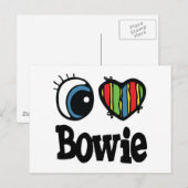 I Heart (Love) Bowie Briefkaart (Voorkant / Achterkant)