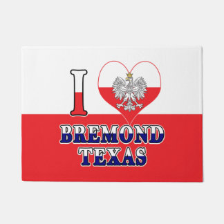 I Heart Love Bremond Texas Deurmat