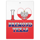 I Heart Love Bremond Texas Klembord (Achterkant)
