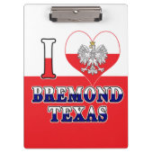 I Heart Love Bremond Texas Klembord (Voorkant)