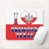 I Heart Love Bremond Texas Muismat (Met muis)