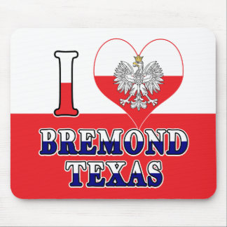 I Heart Love Bremond Texas Muismat