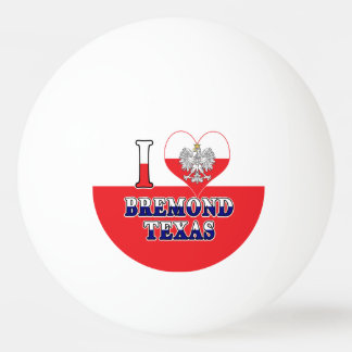 I Heart Love Bremond Texas Pingpongbal