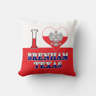 I Heart Love Brenham Texas Kussen