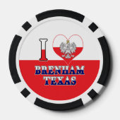 I Heart Love Brenham Texas Poker Chips (Achterkant)